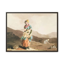 Illustration of the cranberry girl from The Costume of Yorkshire (1814) by George Walker - NOMADEN ART GALLERY