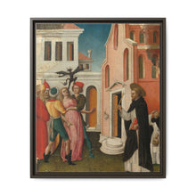 Saint Peter Martyr Exorcizing a Woman Possessed by a Devil by Antonio Vivarini - NOMADEN ART GALLERY