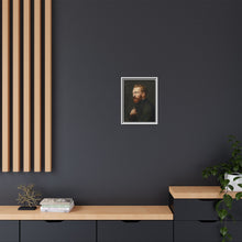Framed Matte Canvas Wall Art - Vintage Portrait of Artist - NOMADEN ART GALLERY