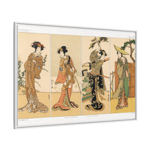 Kabuki actors, Japanese man painting by G.A. Audsley-Japanese illustration from our own original 1884 edition of The Ornamental Arts Of Japan. - NOMADEN ART GALLERY