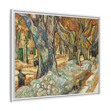 The Large Plane Trees (Road Menders at Saint-Rémy) (1889) by Vincent Van Gogh. Original from The Cleveland Museum of Art. - NOMADEN ART GALLERY