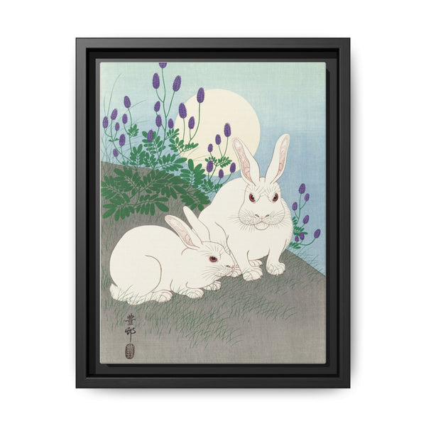 Rabbits at full moon (1920 - 1930) by Ohara Koson