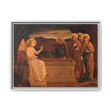 The women at the grave of Christ: anangel tells them that he is risen. Colour lithograph by M. and N. Hanhart after J.E. Goodall after Fra Angelico. - NOMADEN ART GALLERY