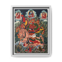 Tse Mara , a form of Dharmapala (protector of teachings), guardian of the Samye Monastery. Gouache painting by a Tibetan artist - NOMADEN ART GALLERY