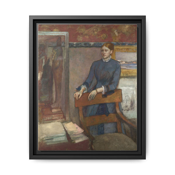 Hélène Rouart in her Father's Study (1886) by Edgar Degas - NOMADEN ART GALLERY