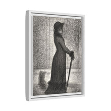 Georges Seurat's Woman Strolling (1884)