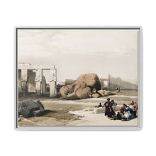 Fragment of the Great Colossi at the Memnonium Thebes illustration by David Roberts (1796–1864) - NOMADEN ART GALLERY