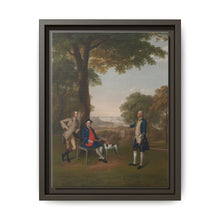 Arthur Holdsworth Conversing with Thomas Taylor and Captain Stancombe by the River Dart (1757) by Arthur Devis - NOMADEN ART GALLERY