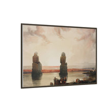 Statues of Memnon at Thebes during the inundation illustration by David Roberts (1796–1864)