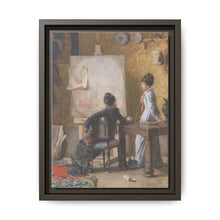 Adéle de Saussure and Marie-Louise Ravel, the Artist's Wife, in His Studio (1877) by Edouard Ravel - NOMADEN ART GALLERY