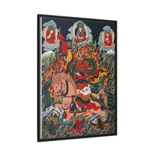Tse Mara , a form of Dharmapala (protector of teachings), guardian of the Samye Monastery. Gouache painting by a Tibetan artist