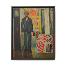 Self-Portrait Between the Clock and the Bed (1940-1943) by Edvard Munch - NOMADEN ART GALLERY