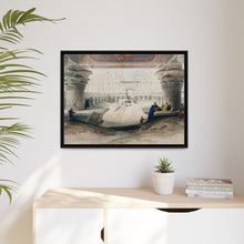 Ancient Egypt Art Print: Edfou Temple Portico View by David Roberts - Wall Art Canvas Print