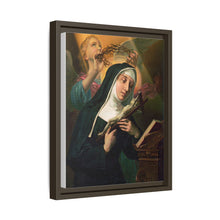 Female Saint Holding Crucifix with Crown of Thorns