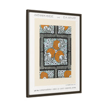 Patrón de pochoir de flores en estilo oriental Art Nouveau. Original de nuestra propia edición de 1914 de Samarkande.
