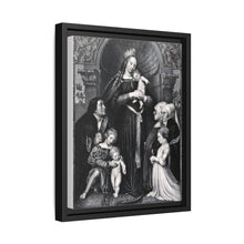 Saint Mary (the Blessed Virgin) with the Christ Child and a family as donors. Lithograph by F.S. Hanfstaengl, 1832 , after H. Holbein. - NOMADEN ART GALLERY