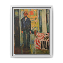 Self-Portrait Between the Clock and the Bed (1940-1943) by Edvard Munch - NOMADEN ART GALLERY