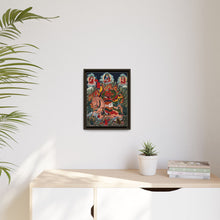 Tse Mara , a form of Dharmapala (protector of teachings), guardian of the Samye Monastery. Gouache painting by a Tibetan artist