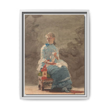 Young Woman Sewing (1876) by Winslow Homer - NOMADEN ART GALLERY