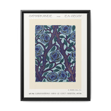 Flower pattern Art Deco stencil print in oriental style - NOMADEN ART GALLERY