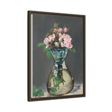Rosas de musgo en un jarrón (1882) de Edouard Manet.
