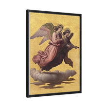 Two angels floating (1865) tempera art by Johann von Schraudolph
