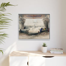 Ancient Egypt Art Print: Edfou Temple Portico View by David Roberts - Wall Art Canvas Print