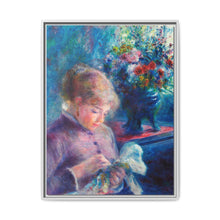 Young Woman Sewing (1879) by Pierre-Auguste Renoir. - NOMADEN ART GALLERY