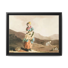 Illustration of the cranberry girl from The Costume of Yorkshire (1814) by George Walker - NOMADEN ART GALLERY