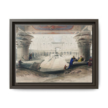 Ancient Egypt Art Print: Edfou Temple Portico View by David Roberts - Wall Art Canvas Print - NOMADEN ART GALLERY