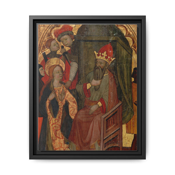 Saint Katherine of Alexandria before the Roman Emperor by Nicolás Solano - NOMADEN ART GALLERY