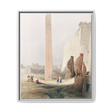 Luxor city on the east bank of the Nile River in southern Egypt illustration by David Roberts (1796–1864) - NOMADEN ART GALLERY