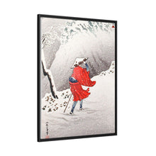 Snowy Evening on a Mountain Path print in high resolution by Hiroaki Takahashi (1871–1945)