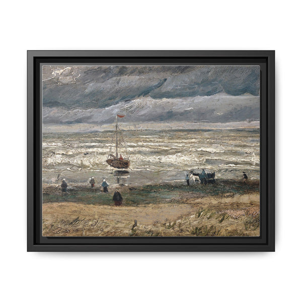 Vincent van Gogh's Beach at Scheveningen in Stormy Weather (1882) - NOMADEN ART GALLERY