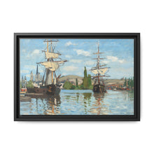 Ships Riding on the Seine at Rouen (1872–1873) by Claude Monet - NOMADEN ART GALLERY