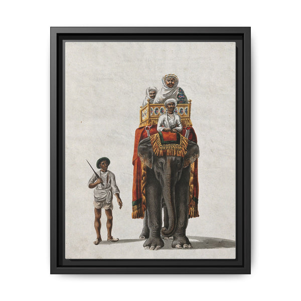 Indian Gouache Painting: Elephant Procession - NOMADEN ART GALLERY