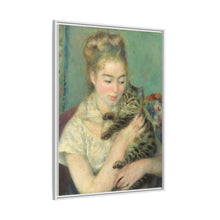 La mujer con el gato de Pierre-Auguste Renoir (c. 1875)