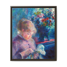 Young Woman Sewing (1879) by Pierre-Auguste Renoir. - NOMADEN ART GALLERY