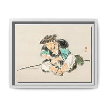 Man maintaining a fishing rod by Kōno Bairei (1844-1895) - NOMADEN ART GALLERY