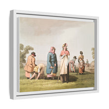 Illustration of riding the stang from The Costume of Yorkshire (1814) by George Walker
