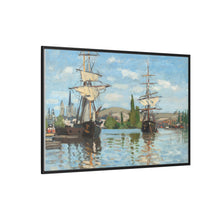 Ships Riding on the Seine at Rouen (1872–1873) by Claude Monet - NOMADEN ART GALLERY