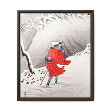 Snowy Evening on a Mountain Path print in high resolution by Hiroaki Takahashi (1871–1945) - NOMADEN ART GALLERY