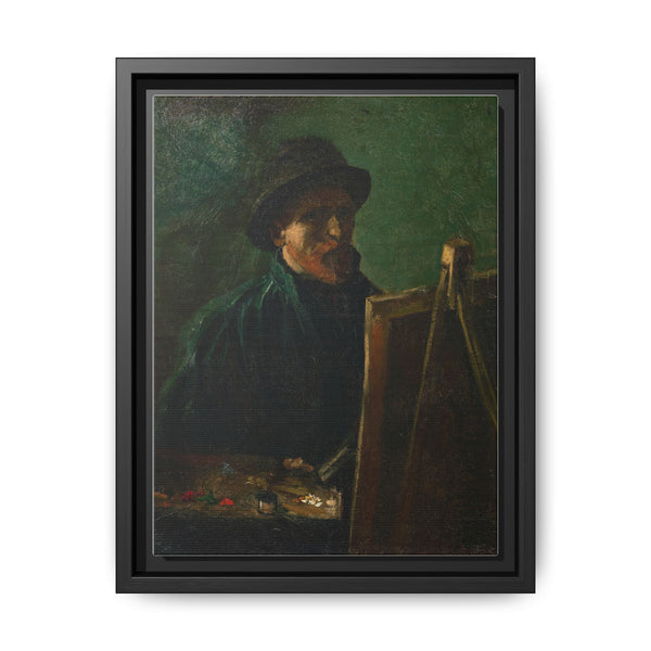 Vincent van Gogh's Self-Portrait with Dark Felt Hat at the Easel (1886) - NOMADEN ART GALLERY