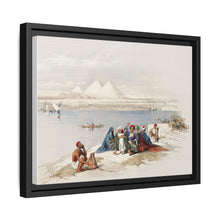 Pyramids of Gezeeh (Giza) from the Nile illustration by David Roberts (1796–1864)
