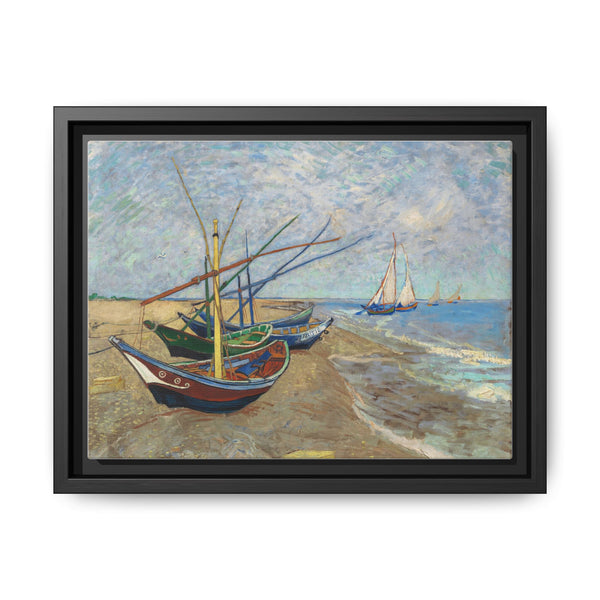 Vincent van Gogh's Fishing Boats on the Beach at Saintes-Maries (1888) - NOMADEN ART GALLERY