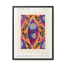 Flower pochoir pattern in Art Nouveau oriental style - NOMADEN ART GALLERY