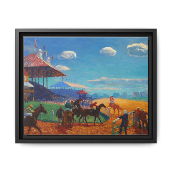 Race Track (1908–1909) vintage painting by William James Glackens - NOMADEN ART GALLERY