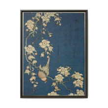 Hokusai's Bullfinch and weeping cherry blossoms. Original from The Art Institute of Chicago. - NOMADEN ART GALLERY