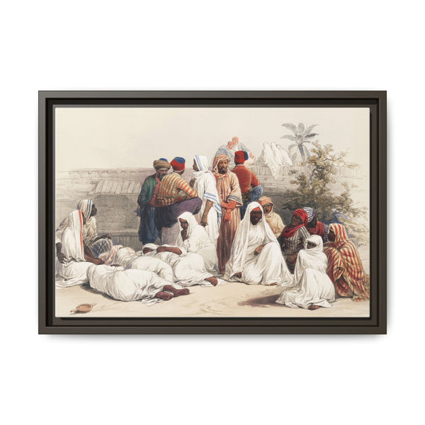 In the slave market at Cairo illustration by David Roberts (1796–1864) - NOMADEN ART GALLERY