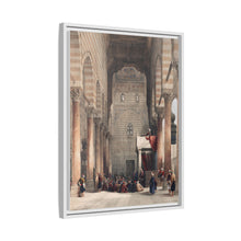 Interior of the mosque of the Metwalys (Metwalis) illustration by David Roberts (1796–1864)